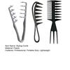 Kit de Pentes para Modelar Cabelo 2/3 Peças Homens Mulheres Volume Instantâneo Textura Pente Todos os Tipos de Cabelo Pente Volumoso de Dentes Largos