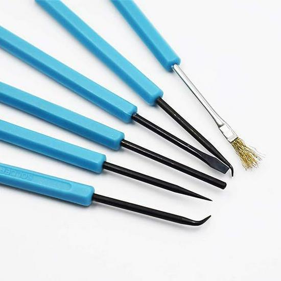 SA-10 6-Piece Soldering Tool Set for Circuit Board Welding & Electronic Repairs