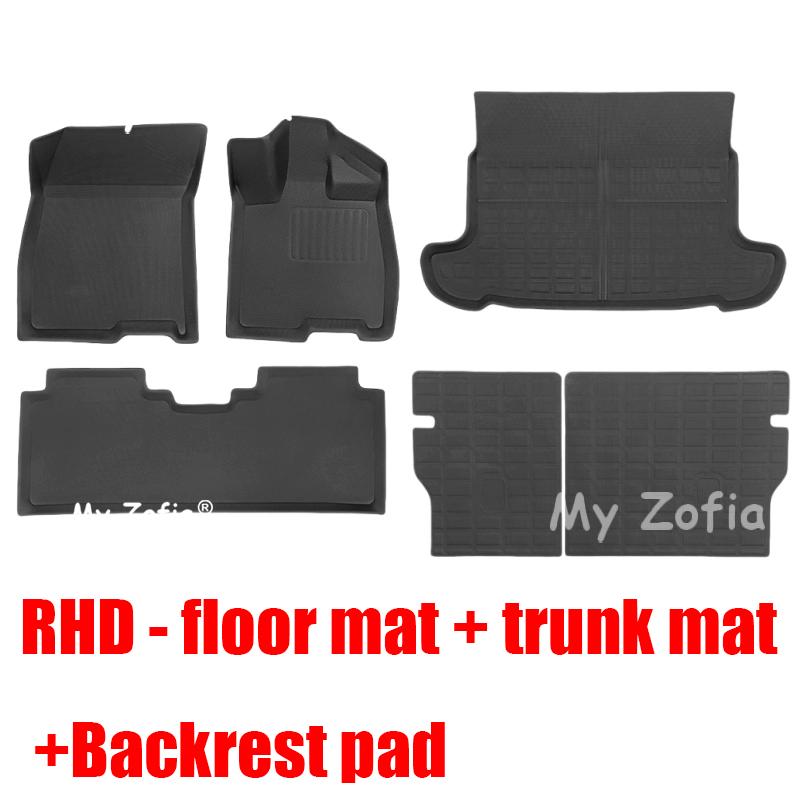 For GAC AION V 2024 2025 Car TPE Floor Mats Cargo Liners All Weather Floor Liners Trunk Mat TPE Heavy Duty Waterproof Pad