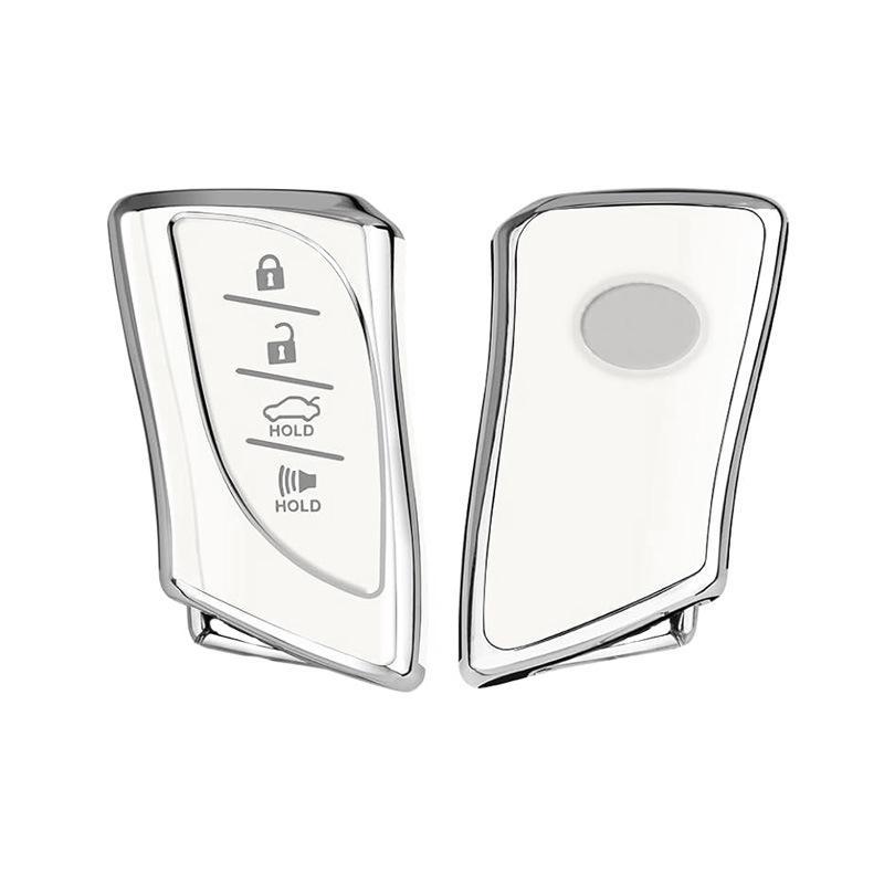 

Lexus Key Case: ES200, RX350h, ES300, NX260, RX300 Silver-Plated Female Laser Buckle