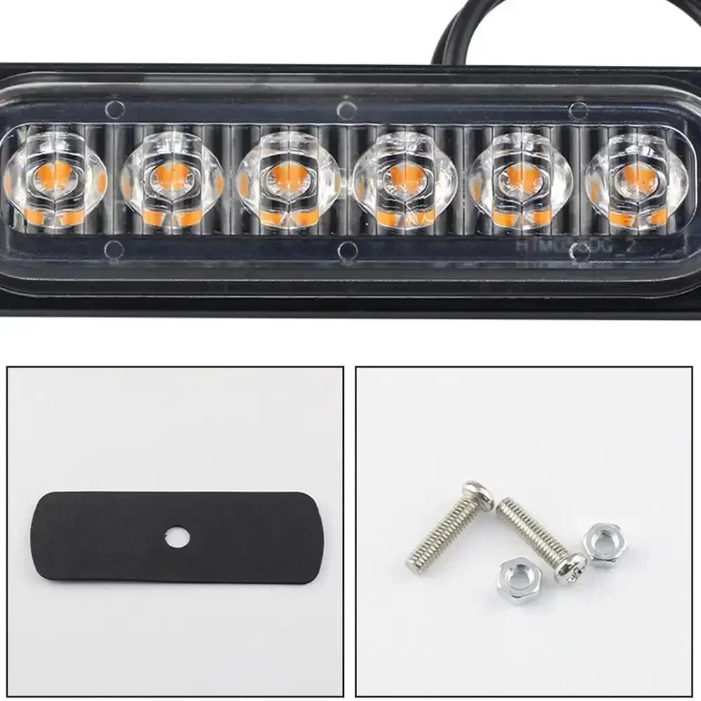 6 smd Warning Light LED Trailer Lights Truck Side Indicator Lights Car Grille Malfunction Light Bar SUV Motorcycle Ships Beacon