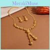 Modern Gold Alloy Jewelry Set With Hollow Ball Design And Floral Motifs For Stylish Occasions
