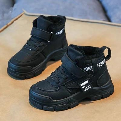 Nuove Scarpe di Cotone Invernali 2025 per Bambini Scarpe da Ragazzo Sneakers da Ragazza Scarpe Invernali di Cotone Calde e Spesse con Fodera in Pile per Bambini Medi e Grandi