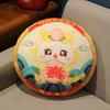 60X60Cm Five Blessings Round Flying Pillow Dragon Year Mascot, Dragon Year Flying Pillow, Car Sofa Cushion, Waist Support