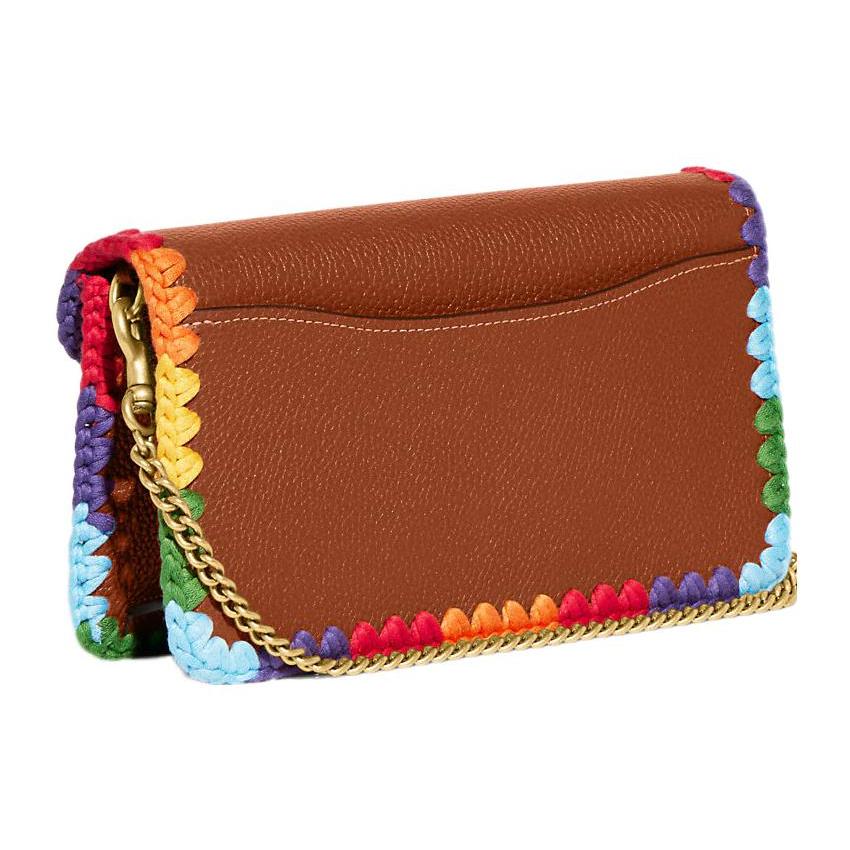 Bolso Tabby de Cuero Nuevo COACH Dios del Vino, Bolso de Hombro, Bolso Bandolera Pequeño para Mujer Marrón y Arcoíris CJ642-B4TT4