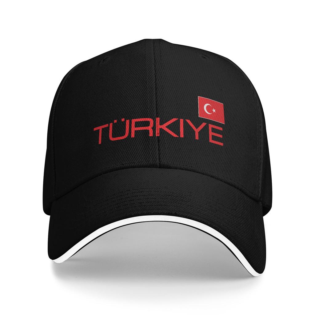 Flag of Turkey Souvenir Sandwich Baseball Caps Fashion Turkish Patriot Men Women Breathable Sun Cap Running Golf Adult Hats