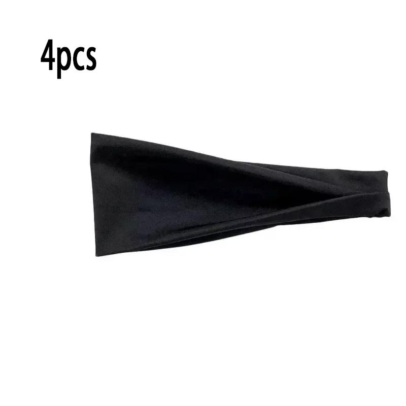 Breathable Sports Headband Sweatband Stretch Elastic Gym Fitness Running Yoga Men Women Headwrap Quick-dry Absorbent Hair Bands
