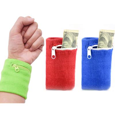 Sport-Armband mit Reißverschlusstasche Laufen Sport Armband Tasche Für MP3 Schlüsselkarte Aufbewahrungstasche Basketball Schweißbänder Armband Taschen