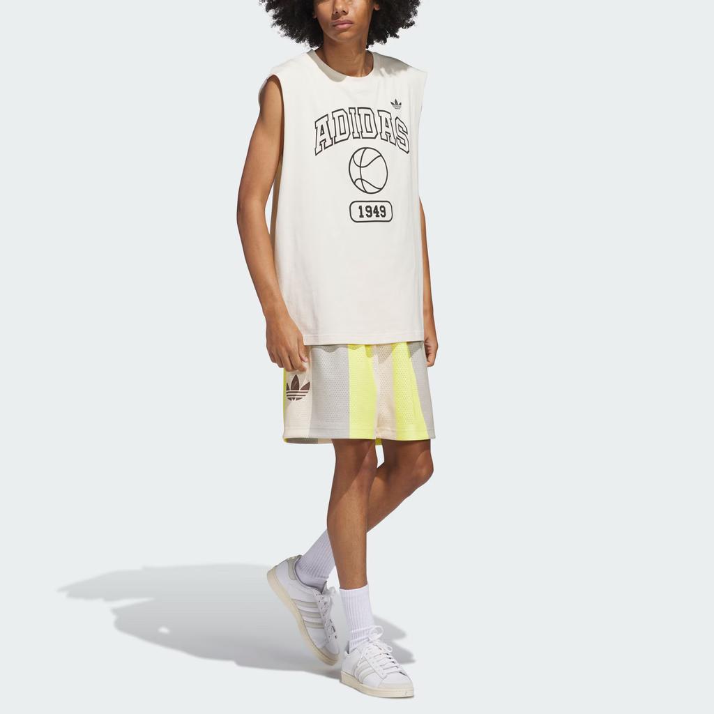 Adidas Originals Basketball Tank Top Unisex Tops White Black JP0651