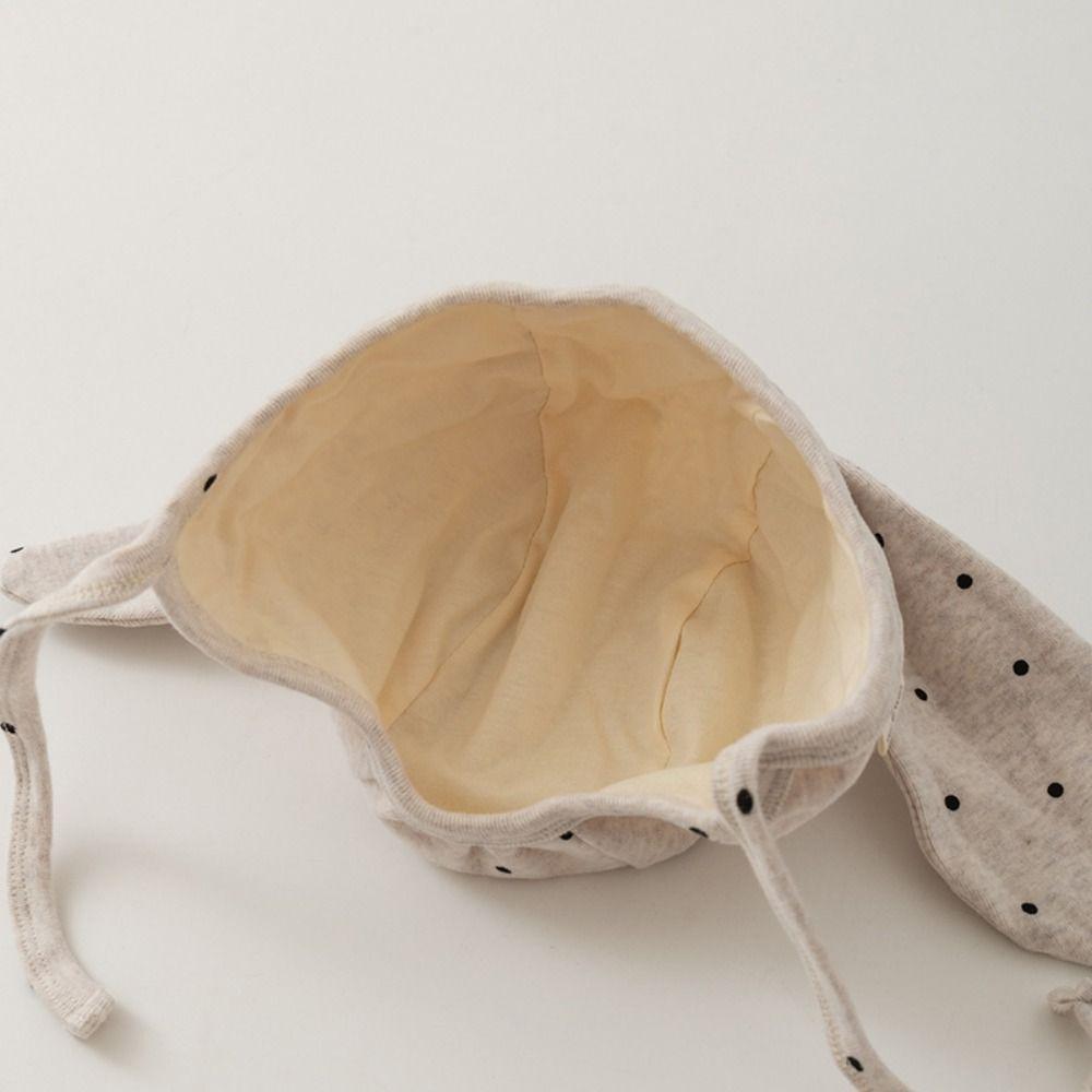 Cute Newborn Rabbit Ear Beanie Hat Polka Dot Infant Bonnet Hat Baby Fetal Cap  Photography Props