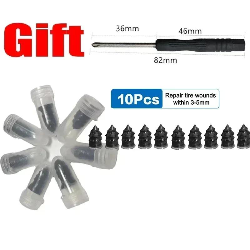 10/30Pcs Car Motorcycle Vacuum Tyre Repair Nails Truck Scooter Bike Tire Puncture Repair Tools Rubber Metal Nails Accessories