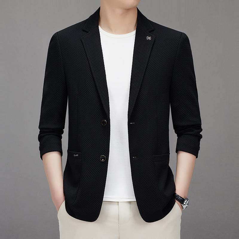 

Осенний тонкий мужской повседневный костюм в корейском стиле, тонкий маленький костюм, мужская куртка 4XL