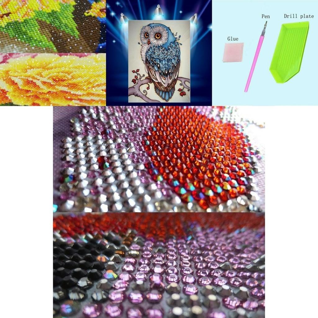 Vibrant 5d Drill Diamond Painting Craft Kits With Assorted Colors For Artistic Creations