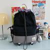 Schoolbag is a hot seller this year, casual backpack, women's fashion contrasting colors, lightweight drawstring, mountaineering bag
