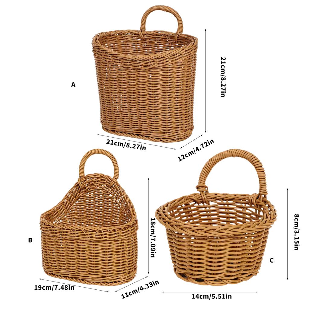 Handwoven Wall Hanging Planter Basket Breathable Planter Home Decoration For Indoor Outdoor Use