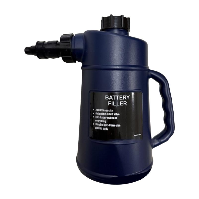 

Міцні глечики-диспенсери для води в акумулятори, об ємом 2 л, для заправки рідиною, для обслуговування автомобільних, мотоциклетних, гольф-акумуляторів синій