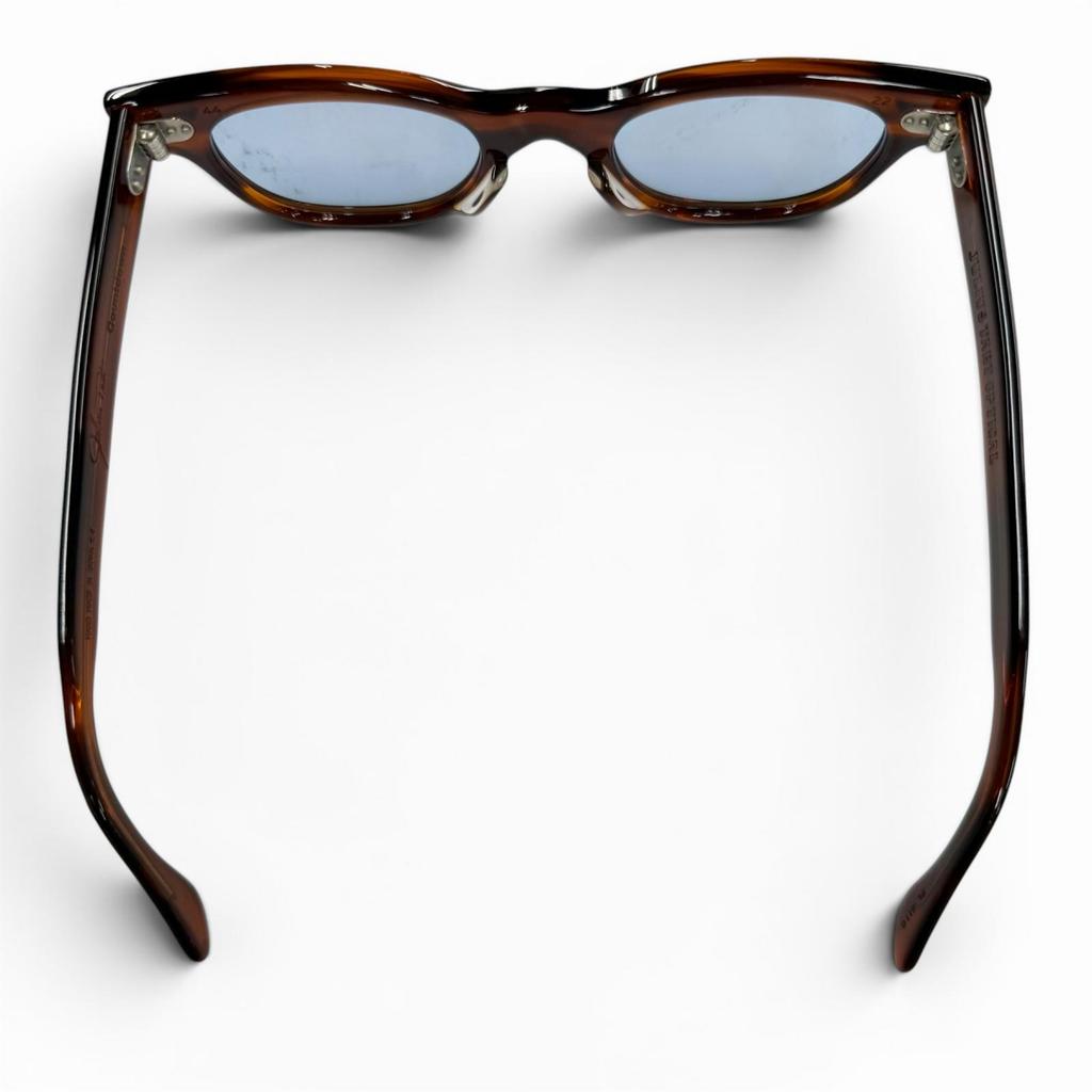Excellent JULIUS TART OPTICAL sunglasses COUNTDOWN Clear brown mens Used