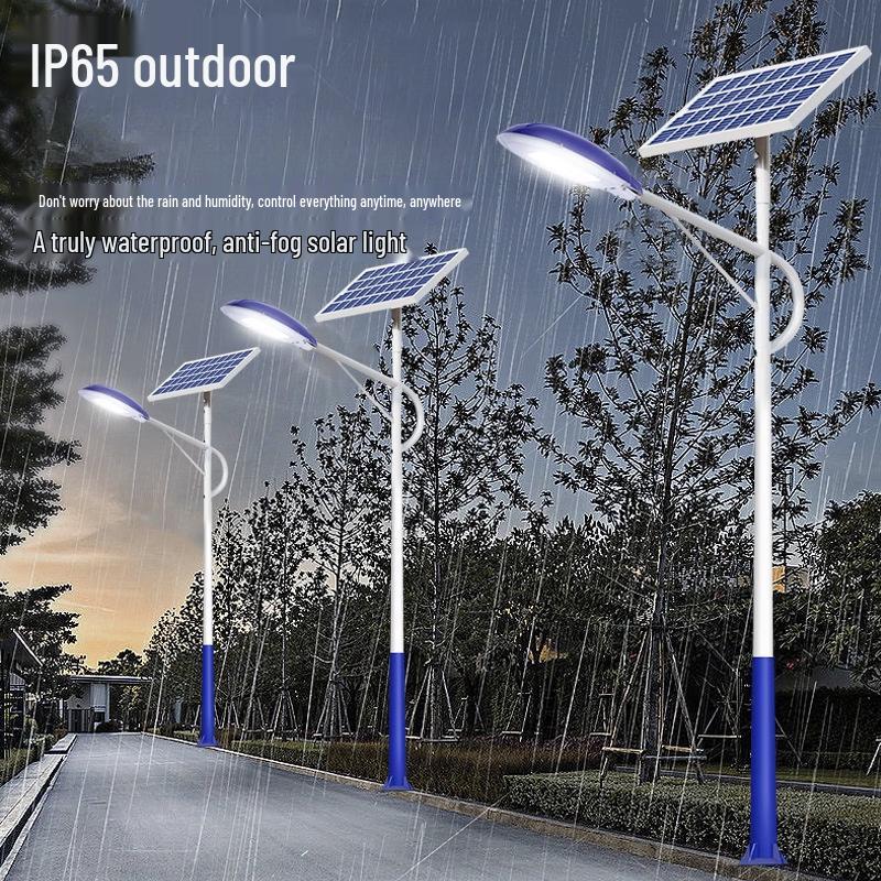 Lishi Solar Outdoor LED Street Light with A-Arm Pole