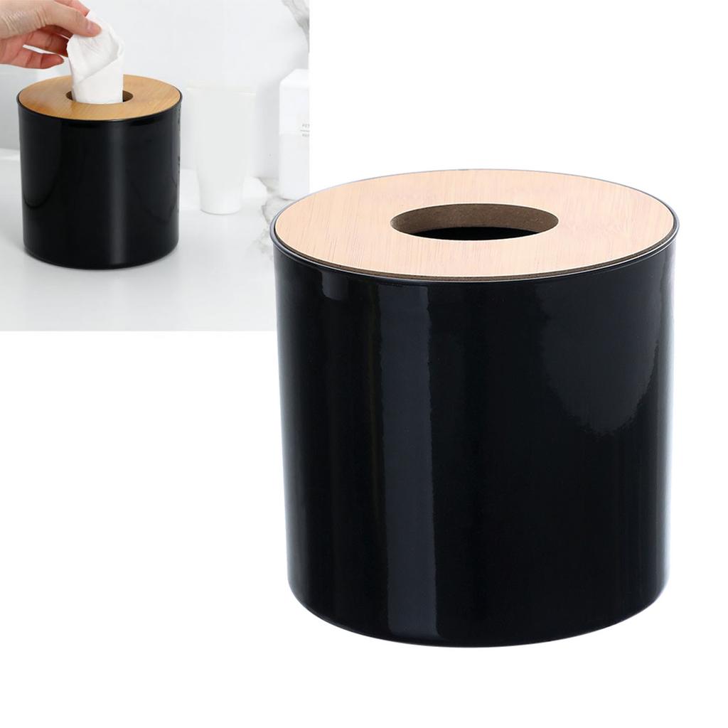 Roll Tissue Box Holder Innovative Modern Concise Large Space Round Tissue Toilet Paper Dispenser for Bathroom Living Room