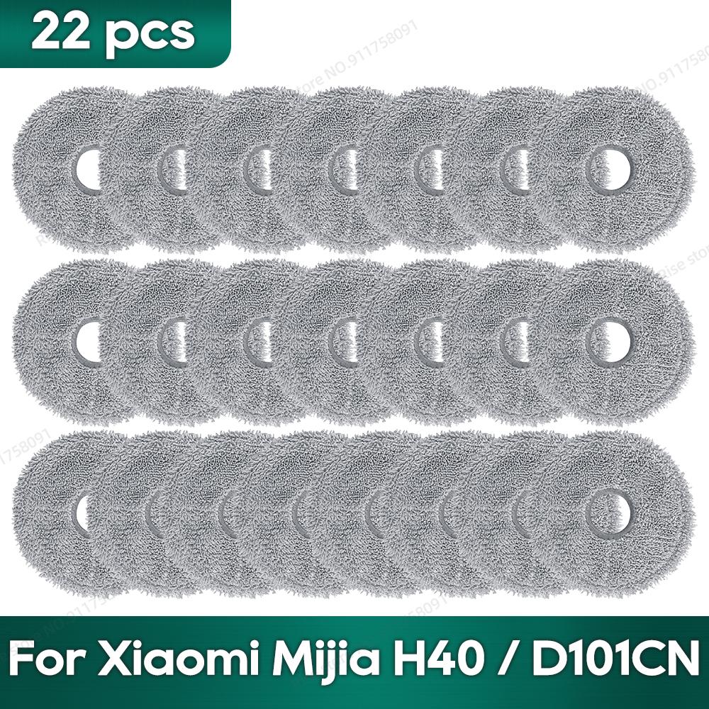 Compatible for Xiaomi Mijia H40 / D101CN Accessories Main Side Brush Hepa Filter Wipe Cloths Dust Bag Replacement Parts