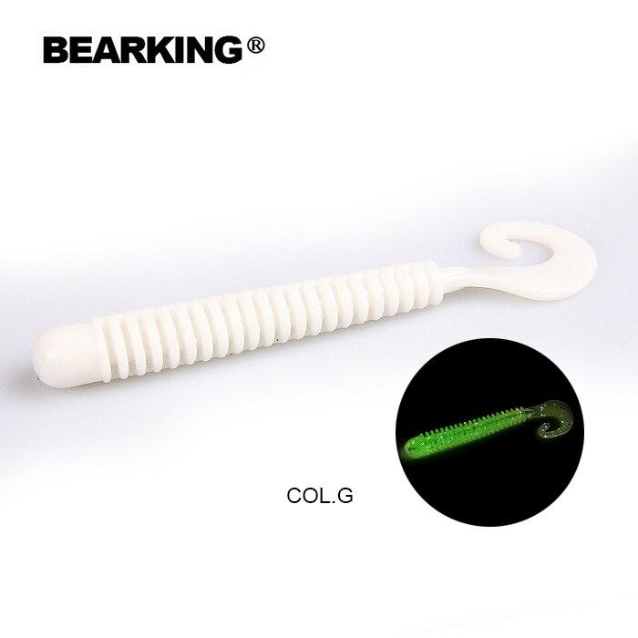 BEARKING Fishing Lure 65mm 1.6g 15pcs / Bag G Tail Soft Baits Fishing Wobbler Bass Bait Artificial Fishing Soft Lure Tacke