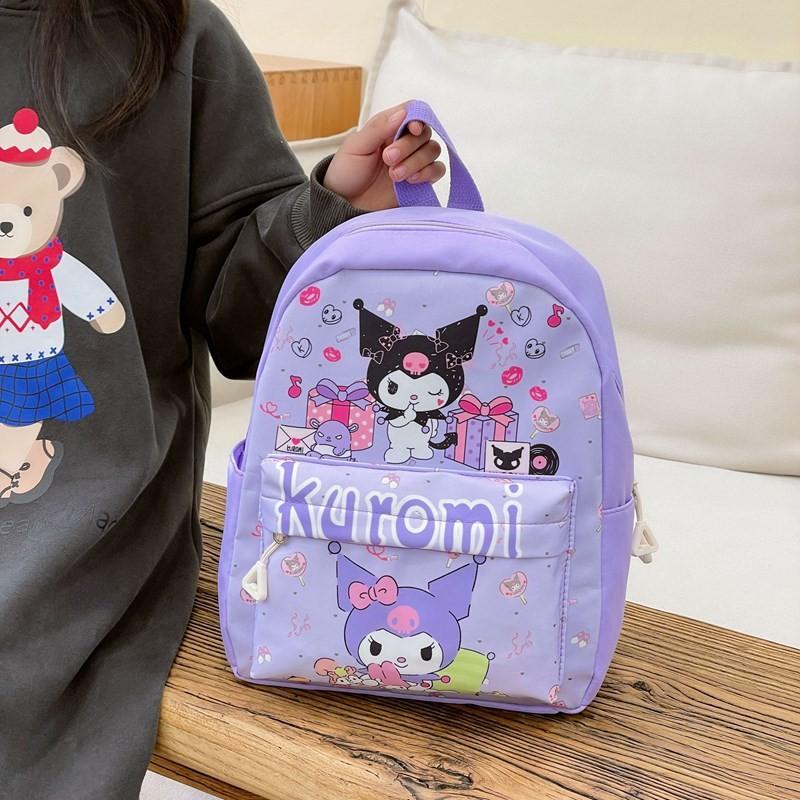 Cute And Stylish Kids Backpack Featuring Adorable Kuromi Cartoon Design For Boys And Girls Aged 2 To 6