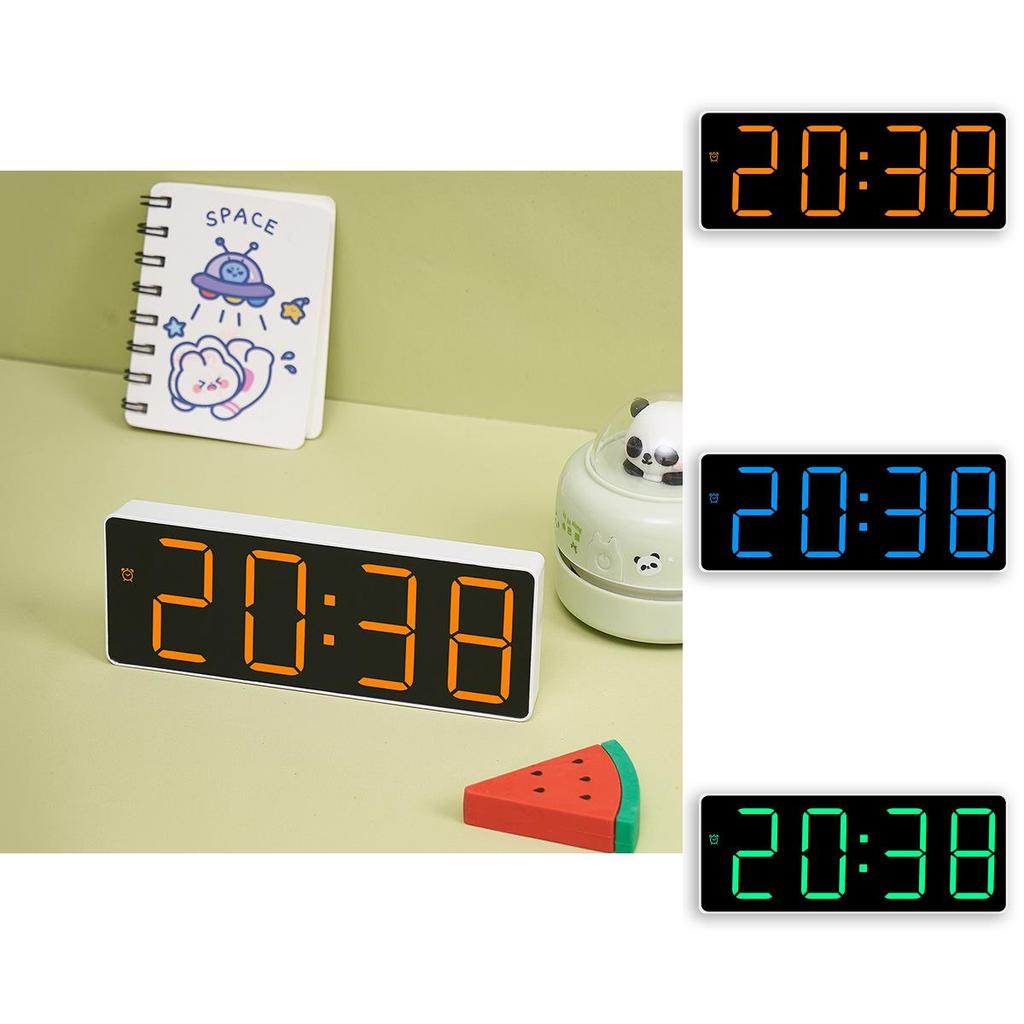 Led Digital Alarm Clock With Temperature And Calendar For Bedroom Decor