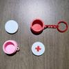 Mini Sliding Pill Box With Keychain Capsule Cross Symbols Portable Plastic Medicine Case Pill Holder Daily Use Emergencies