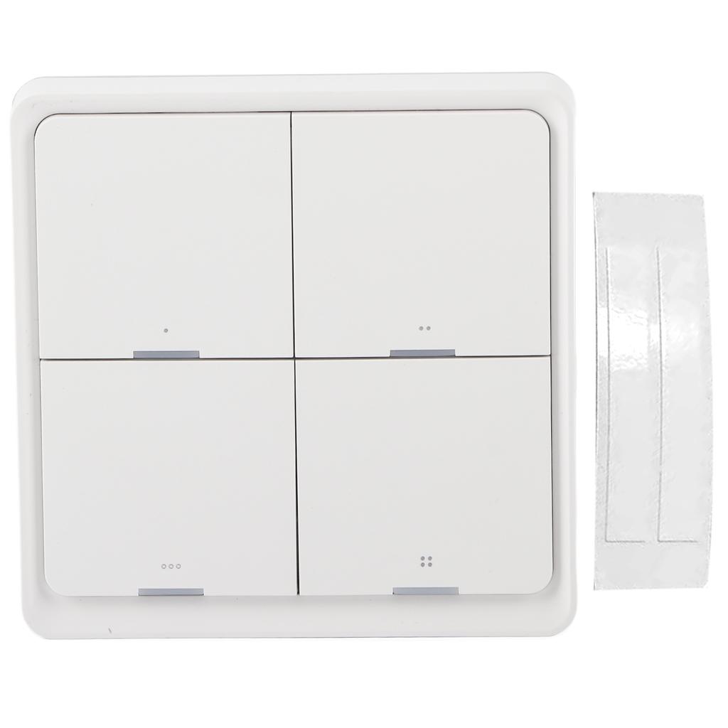 Drahtloser Szenenschalter Intelligenter 4-fach Panel Wandschalter Mobile Telefon APP Steuerung für ZigBee