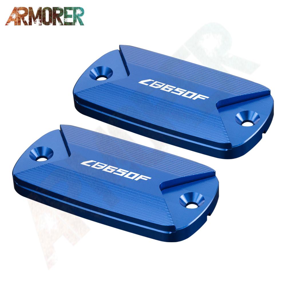 Motorcycle Aluminum CNC Aluminum Front Brake Fluid Tank Cap Fluid Reservoir Cover For HONDA CB650F CB 650F CB650 F 2016