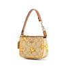 New COACH Nolita Artificial Leather Pochette Handbag Wrist Bag Clutch Regular Women's Khaki & Yellow CC419-IMOT4