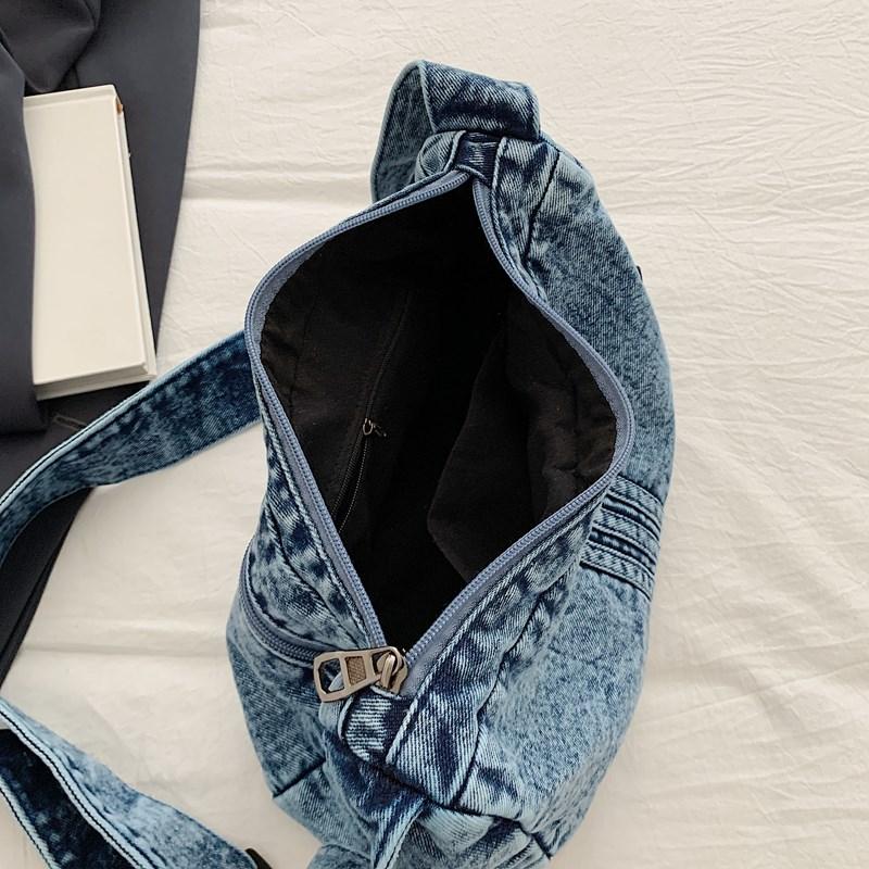 Denim Bag Women's Crossbody Bag Large Capacity Commuter Shoulder Bag