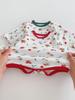 2025 European & American Baby Christmas Long-Sleeve 3-Piece Romper Set