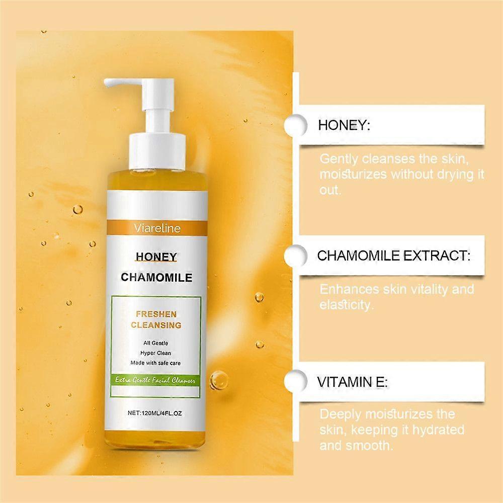 Chamomile Facial Cleanser Extra Gentle - Natural Facial Cleanser - Cleanses and Soothes - Reduces Pores and Blackheads, Deep cleaning