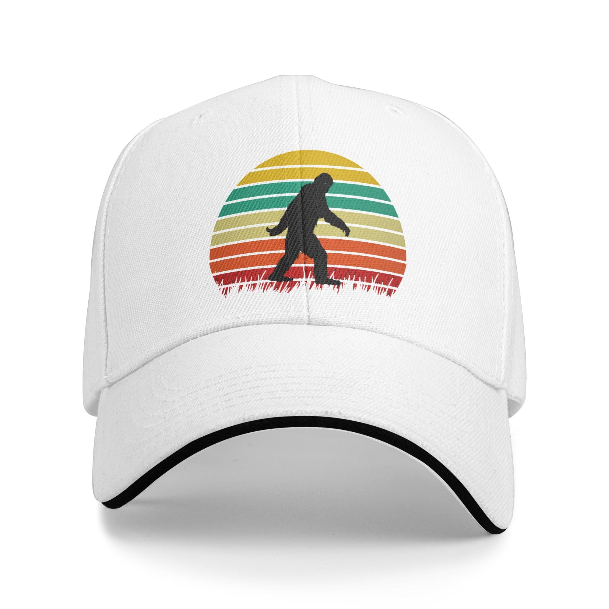 

Sandwich Baseball Cap for Men & Women, 3-Layer Contrast Design Adjustable Hat, Lightweight Durable Cap білий