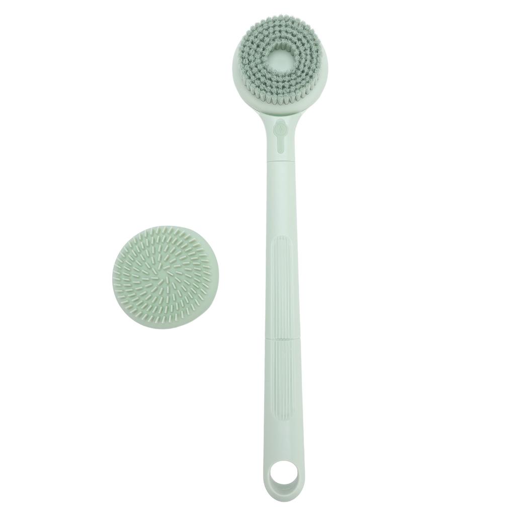 Electric Body Brush 2 Heads 4 Modes IP67 Full Automatic Body Scrubber with Long Handle for Shower