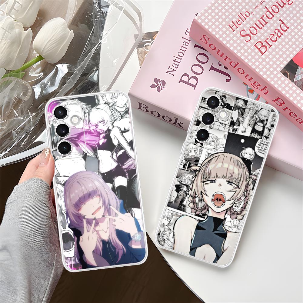 Call Night Nazuna Clear Mobile Phone Case for Samsung Galaxy S25 S24 S23 S22 S21Plus FE Ultra Colorful Cover
