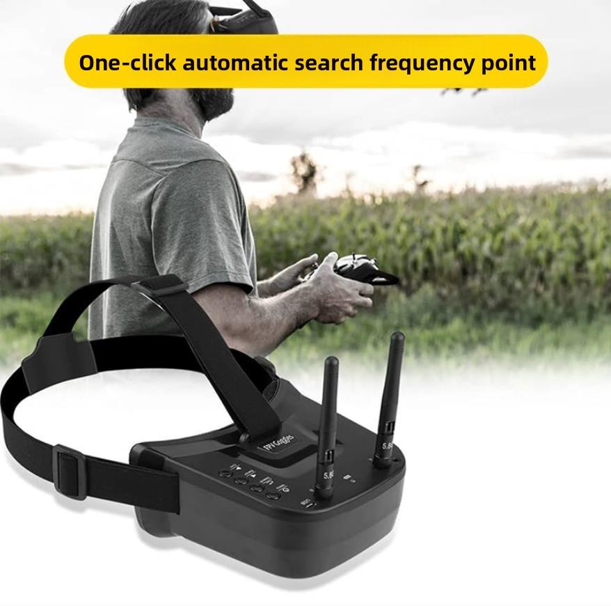 Mini FPV Goggles 5.8Ghz 3 Inch 40CH 480x320 LCD Screen 1200mAh FPV Video Headset Glasses with battery