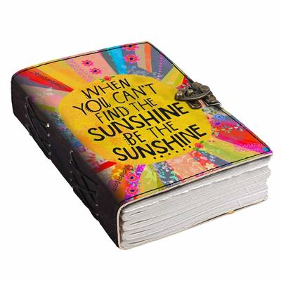 Leather Quote Printed Blank Pages Journal Diary for Personal and Office Use Planner Blank Diary - 7 X 5 Inch