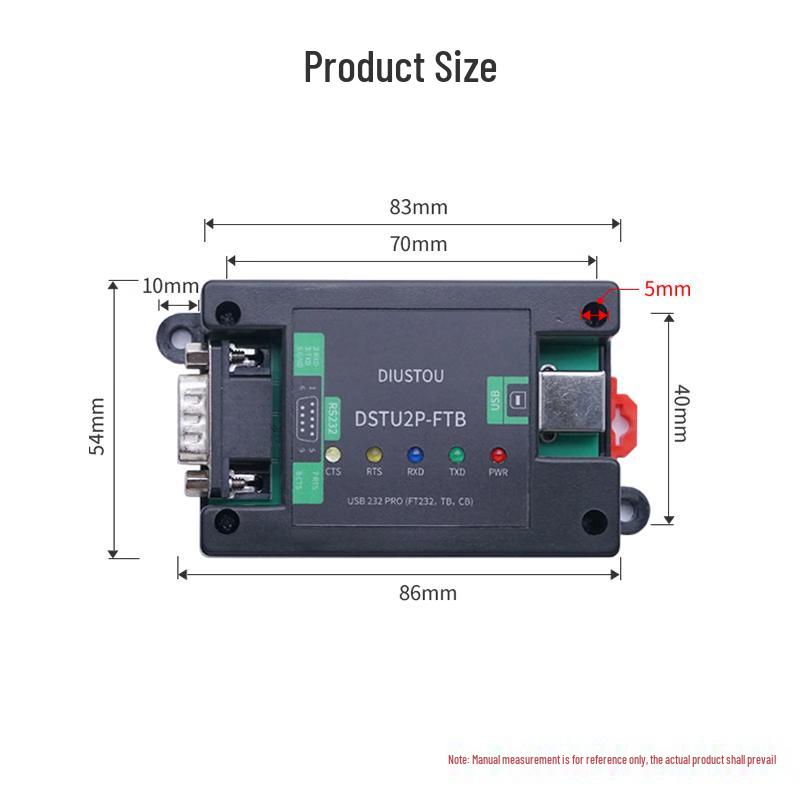 Industrial USB To RS232 Serial Port Module
