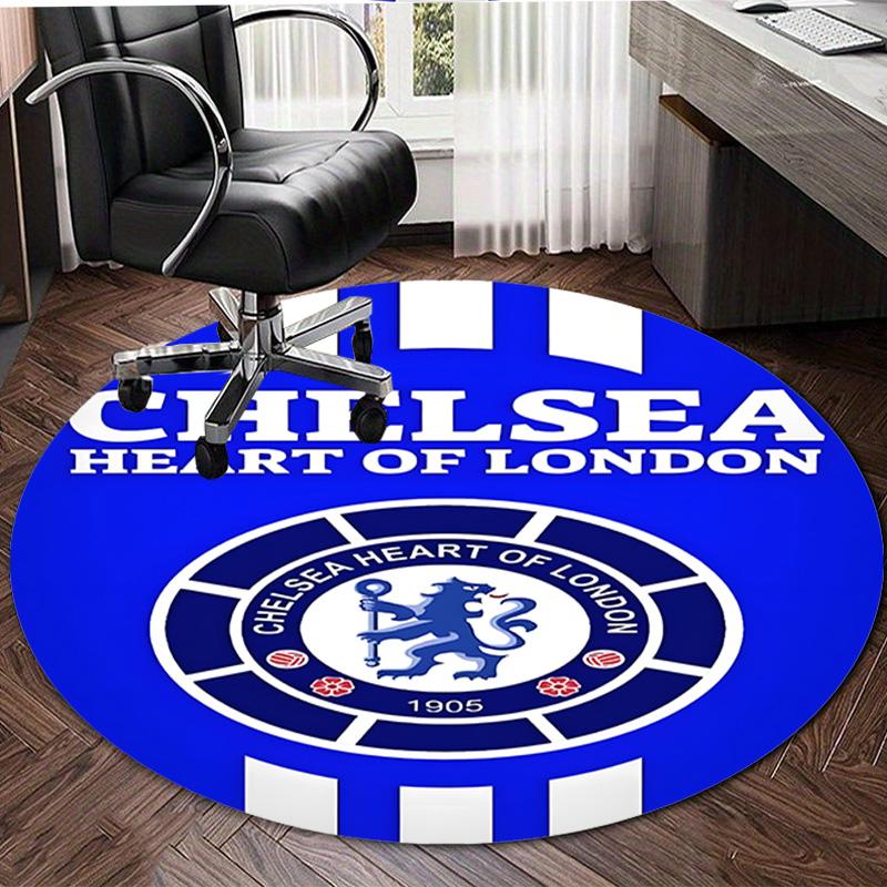 1pc Football Team (40) Design Printed Area Round Carpet for Bedroom Living Room Home Decor Rugs Mat Non Slip Mat Rug for Bedside
