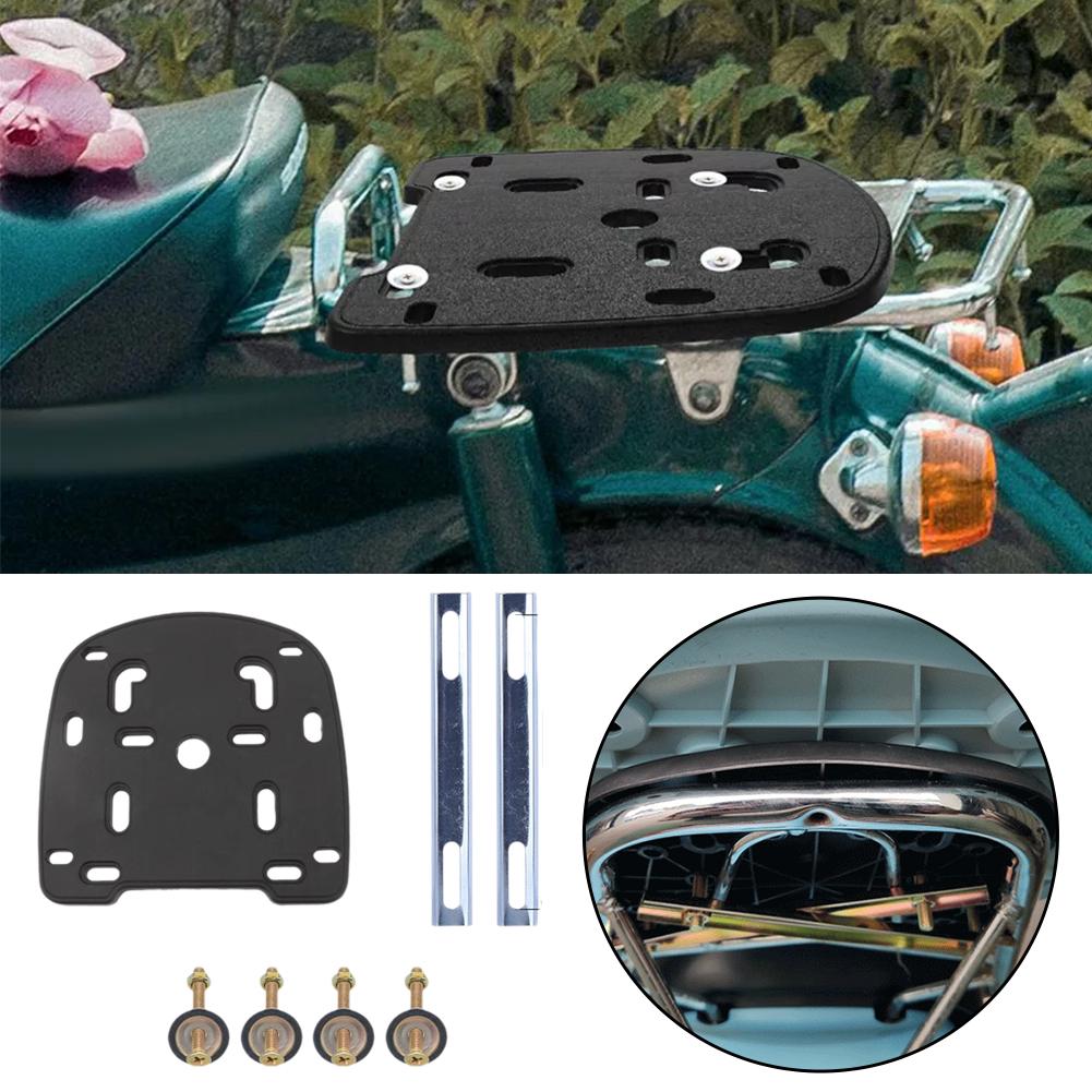 Motorcycle Tail Top Box Rear Luggage Base Plate Bracket For Helmet Trunk Quick Release Shelf Holder
