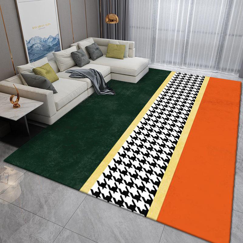 Luxurious Nordic Area Rug: Washable Carpet for Living Room, Bedroom, or Office Sofa and Coffee Table.