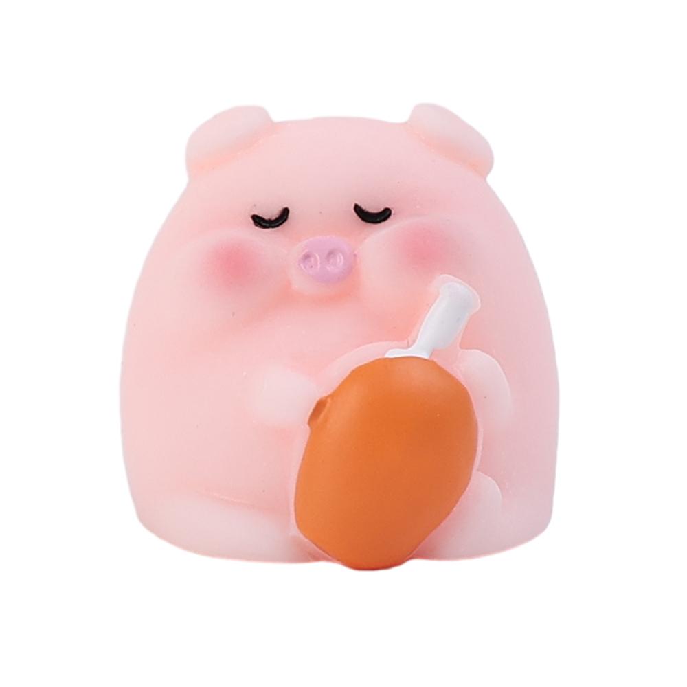 Auto Mini Schwein Ornamente Auto Mittelkonsole DIY Dekoration Anhänger Cartoon Harz Ferkel Hausfiguren Miniatur Schreibtisch Dekor