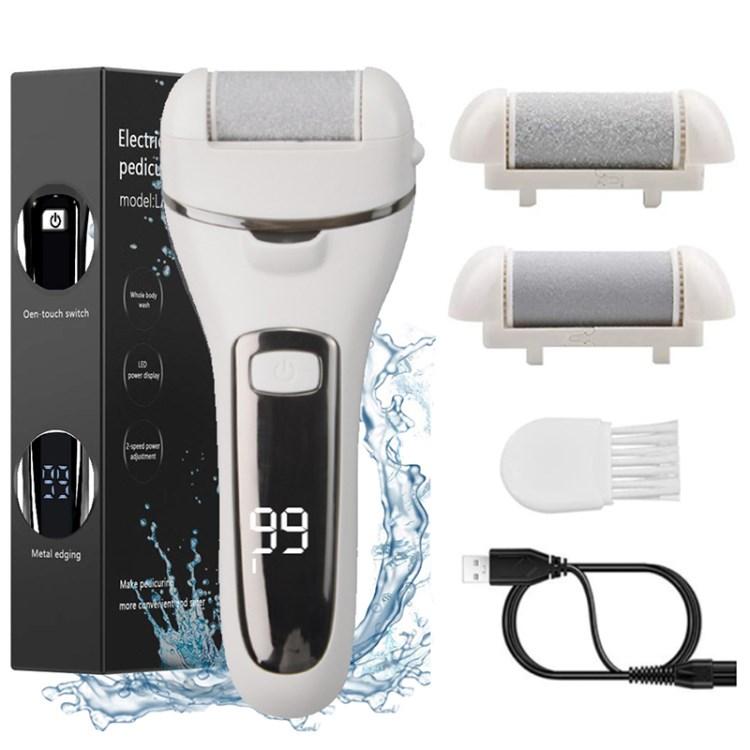 

Electric Foot Grinder Massager Exfoliating Calluses Pedicure Tool Callus Remover White