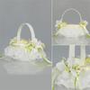 Elegant Lace Wrapped Wedding Flower Basket Flower Girl Basket For Various Wedding Ceremony Wedding Aisle Decoration
