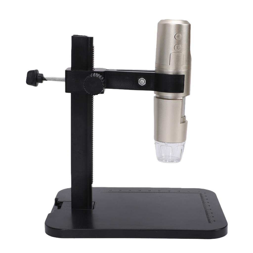 Wireless Digital Microscope, 1600X Magnification USB WiFi Microscope Camera with 8 LED Lights and Stand for PC, , , and OS