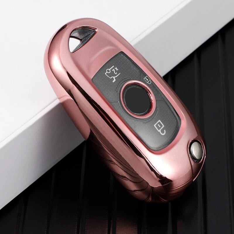 

Мягкий чехол для автомобильных ключей для Buick Verano Encore GX GL6 для Opel Vauxhall Astra K Corsa E, чехол для ключей, чехол, защита для ключей, аксессуары розовый