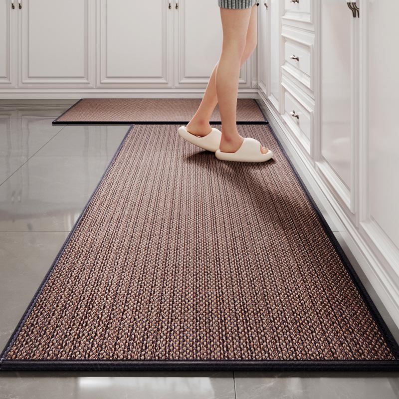 Kitchen Floor Mat Household Leave-In Wipeable Long Carpet Oil-Absorbing Water-Absorbing Dirt-Resistant Non-Slip Anti-Drop Mat
