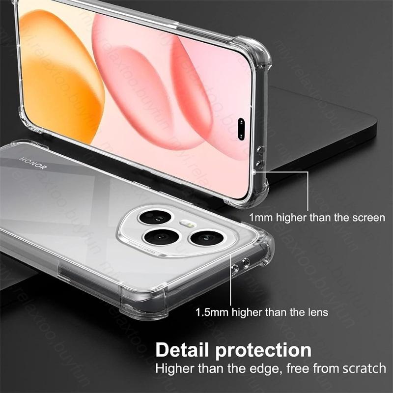 Thick Shockproof Silicone Clear Phone Case For Honor400 Honor 400 Pro Lite Honor400Pro Honor400Lite 5G Transparent Soft Cover